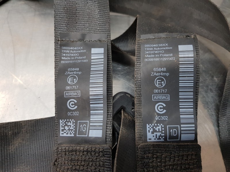 Recambio de kit airbag para peugeot 3008 active referencia OEM IAM 16180453ZD 98094638XX 98094640XX
