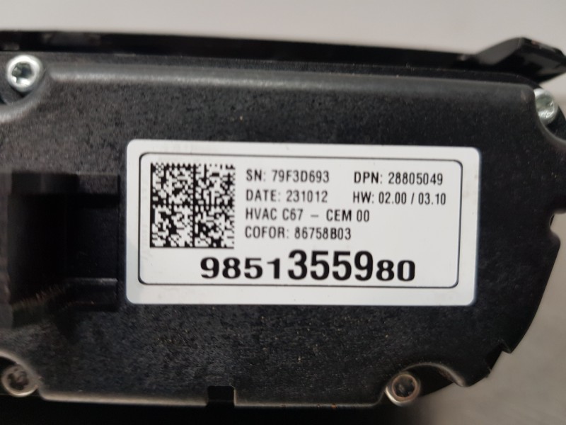 Recambio de mando climatizador para opel corsa f elegance referencia OEM IAM 9851355980  
