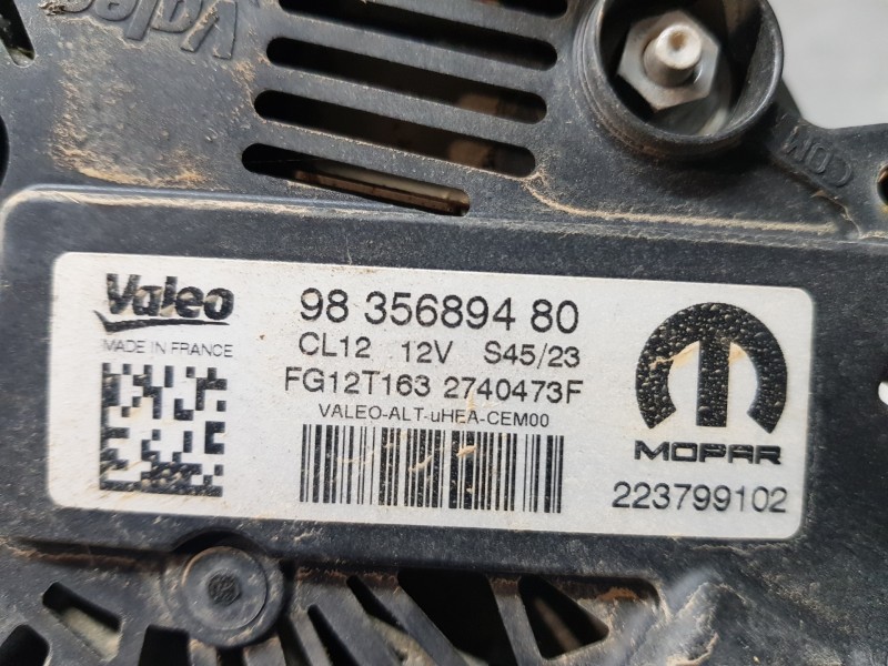 Recambio de alternador para opel corsa f elegance referencia OEM IAM 9835689480  