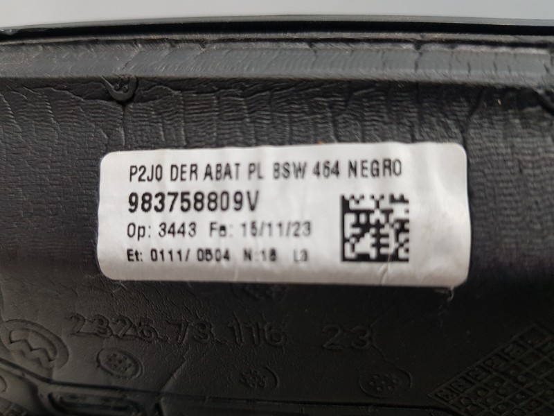 Recambio de retrovisor derecho para opel corsa f elegance referencia OEM IAM 983758809V 983758801T 