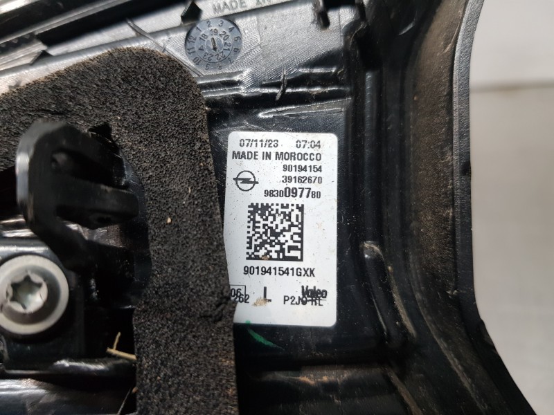 Recambio de piloto trasero izquierdo interior para opel corsa f elegance referencia OEM IAM 9830097780  