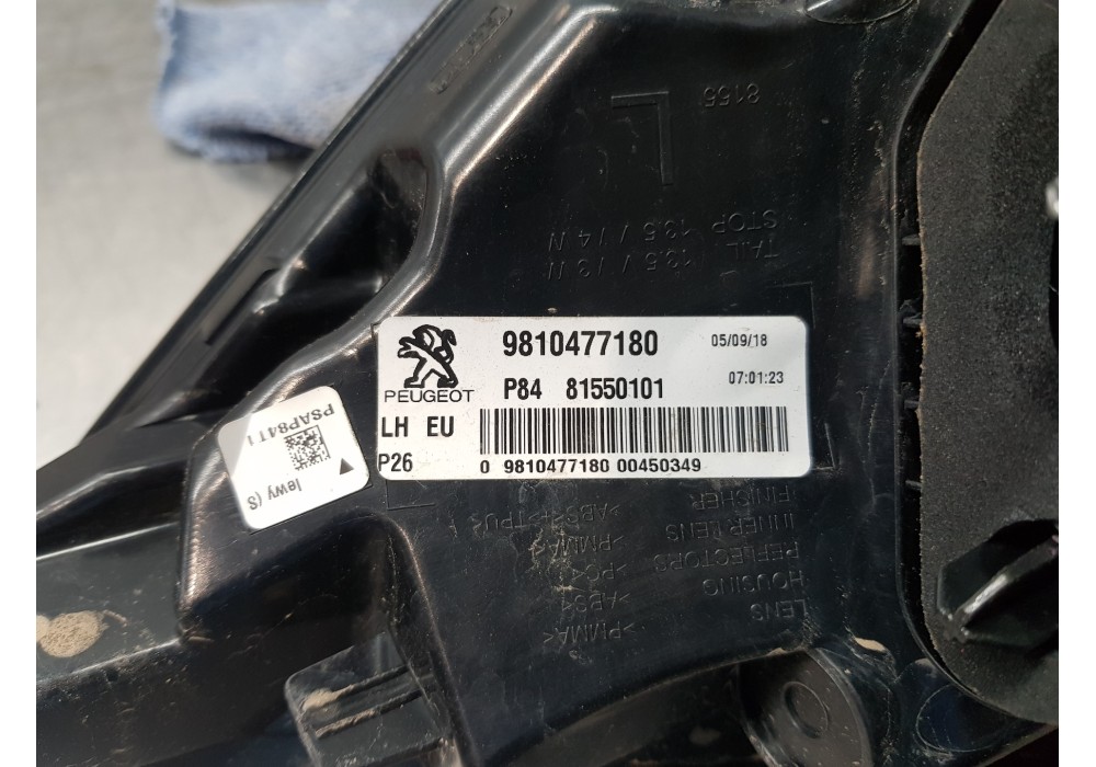 Recambio de piloto trasero izquierdo para peugeot 3008 active referencia OEM IAM 9810477180   Recambio de piloto trasero izquierdo para peugeot 3008 active referencia OEM IAM 9810477180
