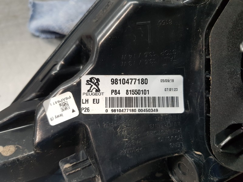 Recambio de piloto trasero izquierdo para peugeot 3008 active referencia OEM IAM 9810477180   Recambio de piloto trasero izquierdo para peugeot 3008 active referencia OEM IAM 9810477180