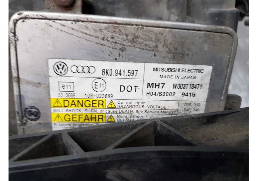 Recambio de faro izquierdo para audi a4 avant (b8) sline referencia OEM IAM 8K0941003C   Recambio de faro izquierdo para audi a4 avant (b8) sline referencia OEM IAM 8K0941003C