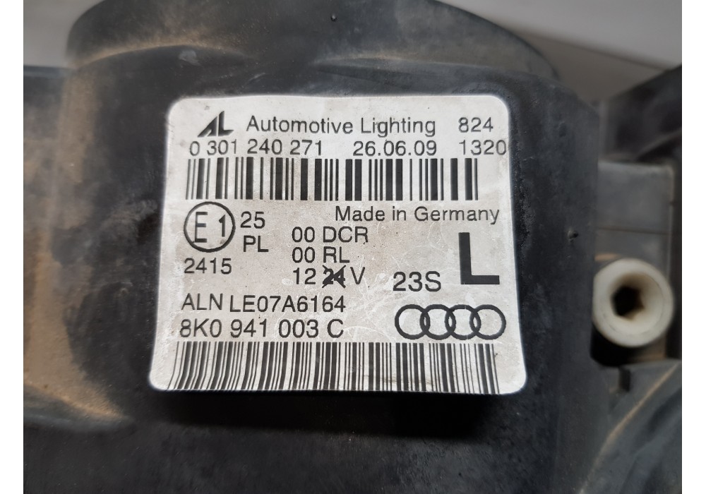 Recambio de faro izquierdo para audi a4 avant (b8) sline referencia OEM IAM 8K0941003C   Recambio de faro izquierdo para audi a4 avant (b8) sline referencia OEM IAM 8K0941003C