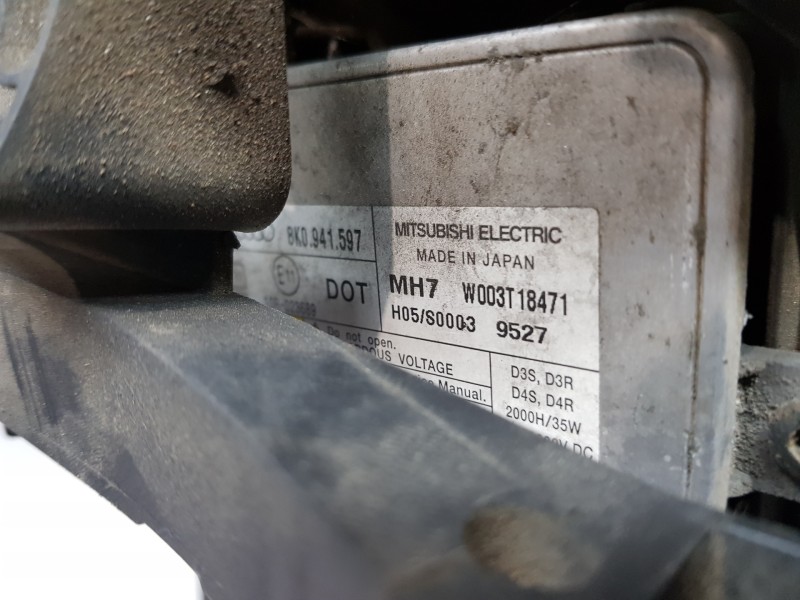 Recambio de faro derecho para audi a4 avant (b8) sline referencia OEM IAM 8K0941004C   Recambio de faro derecho para audi a4 avant (b8) sline referencia OEM IAM 8K0941004C