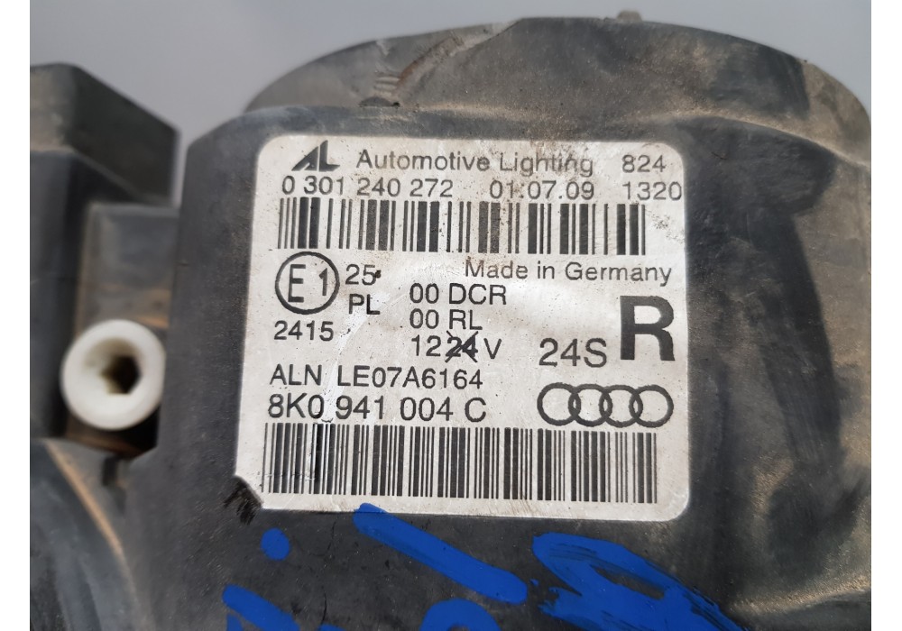 Recambio de faro derecho para audi a4 avant (b8) sline referencia OEM IAM 8K0941004C   Recambio de faro derecho para audi a4 avant (b8) sline referencia OEM IAM 8K0941004C