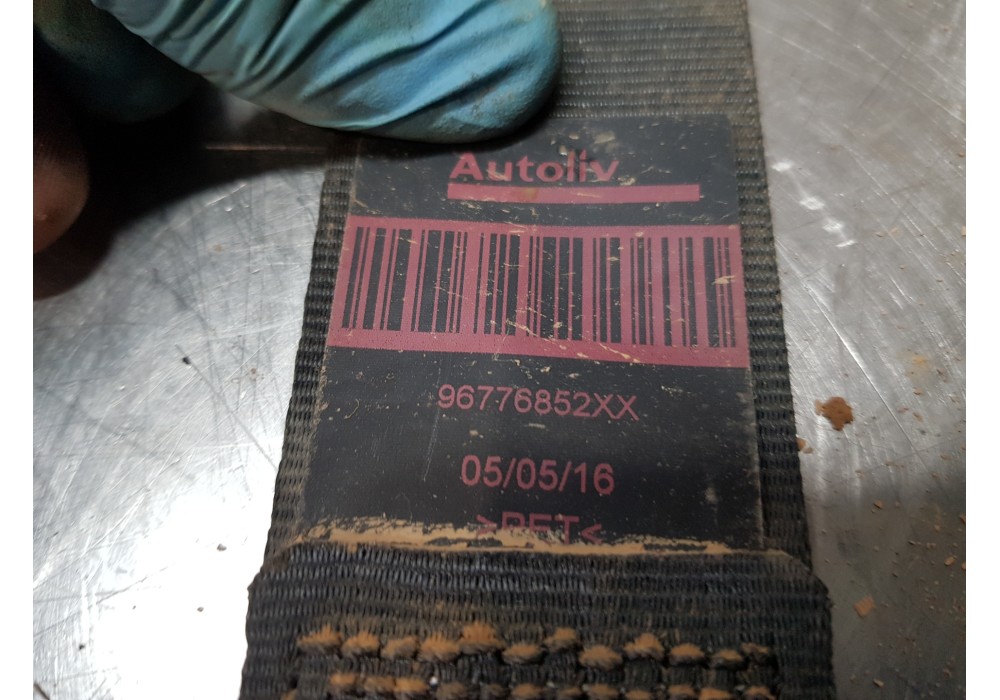 Recambio de cinturon seguridad delantero derecho para peugeot 308 sw style referencia OEM IAM 96776852XX   Recambio de cinturon seguridad delantero derecho para peugeot 308 sw style referencia OEM IAM 96776852XX