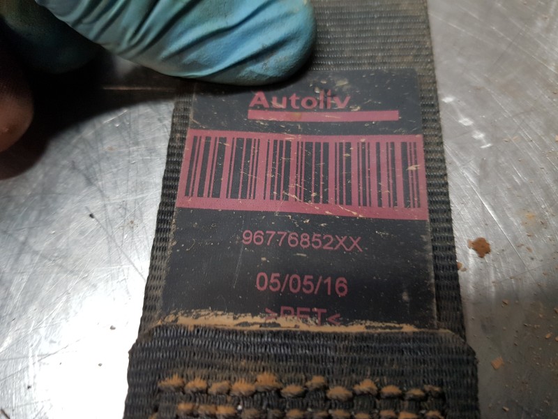 Recambio de cinturon seguridad delantero derecho para peugeot 308 sw style referencia OEM IAM 96776852XX   Recambio de cinturon seguridad delantero derecho para peugeot 308 sw style referencia OEM IAM 96776852XX