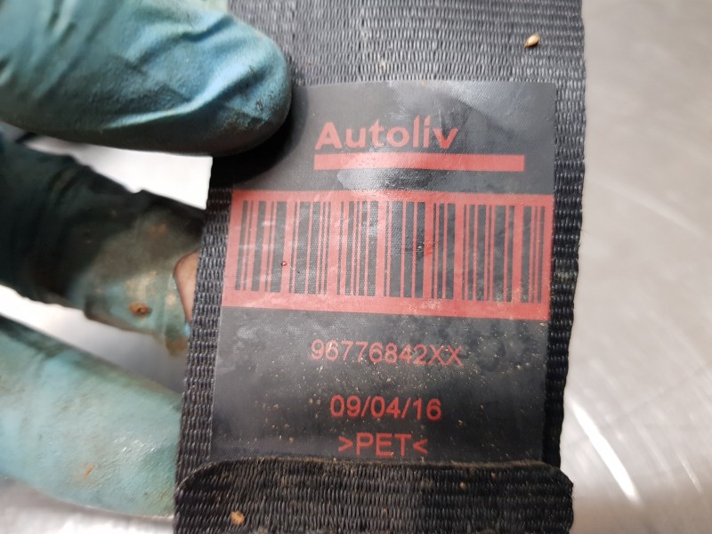 Recambio de cinturon seguridad delantero izquierdo para peugeot 308 sw style referencia OEM IAM 96776842XX   Recambio de cinturon seguridad delantero izquierdo para peugeot 308 sw style referencia OEM IAM 96776842XX