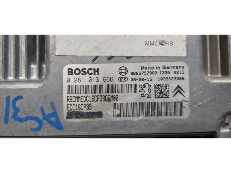 Recambio de centralita motor uce para mitsubishi outlander (cw0) challenge 4wd referencia OEM IAM 9665465280  