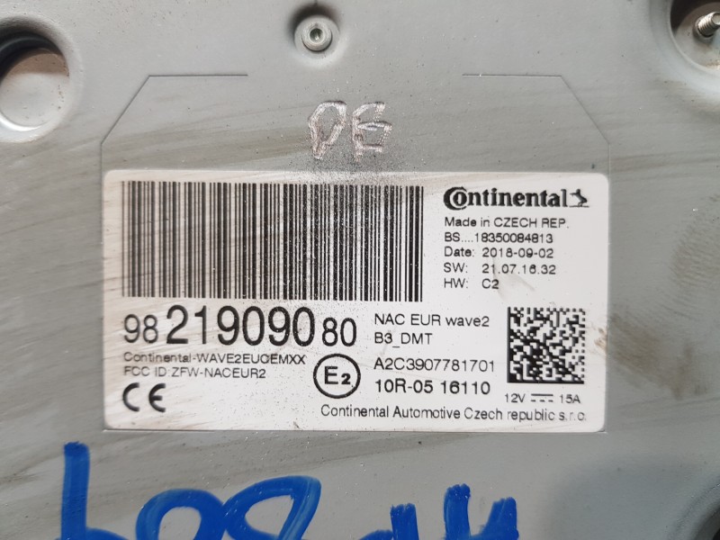 Recambio de sistema audio / radio cd para peugeot 3008 active referencia OEM IAM 9821909080  