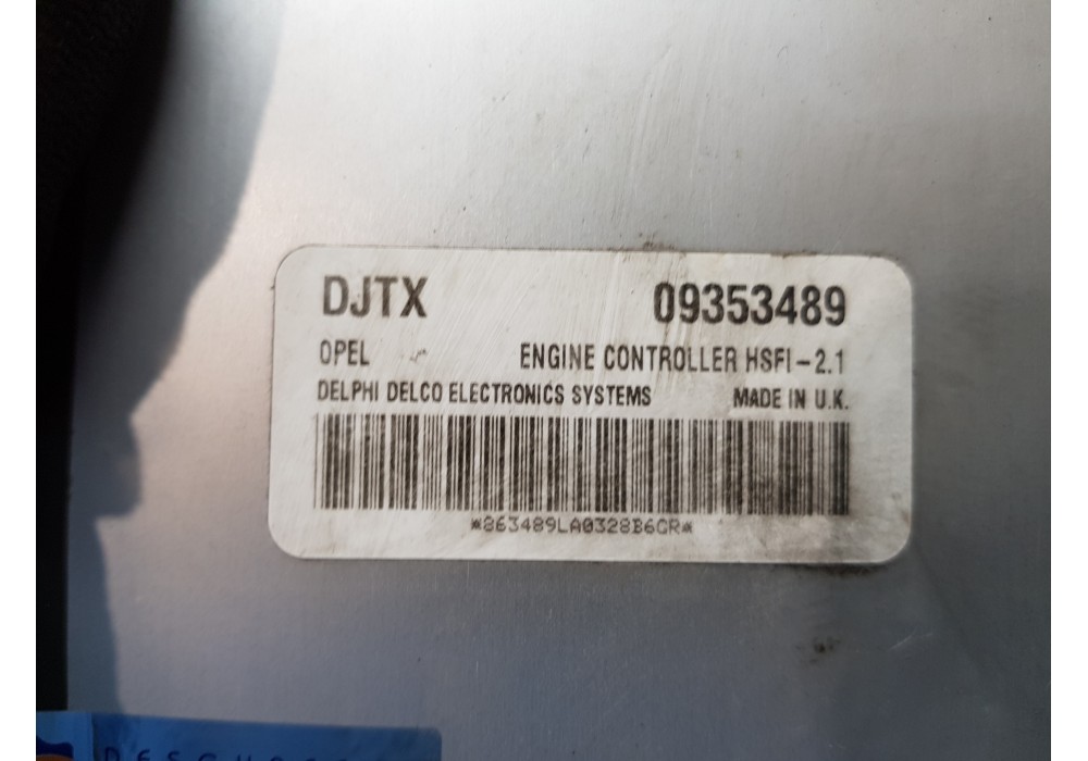 Recambio de centralita motor uce para opel astra g berlina confort referencia OEM IAM 09353489   Recambio de centralita motor uce para opel astra g berlina confort referencia OEM IAM 09353489