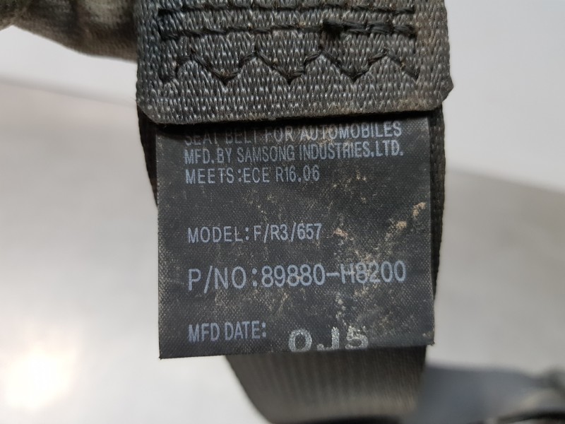 Recambio de cinturon seguridad trasero derecho para kia stonic (ybcuv) concept referencia OEM IAM 89880H8200 89880H8200WK 