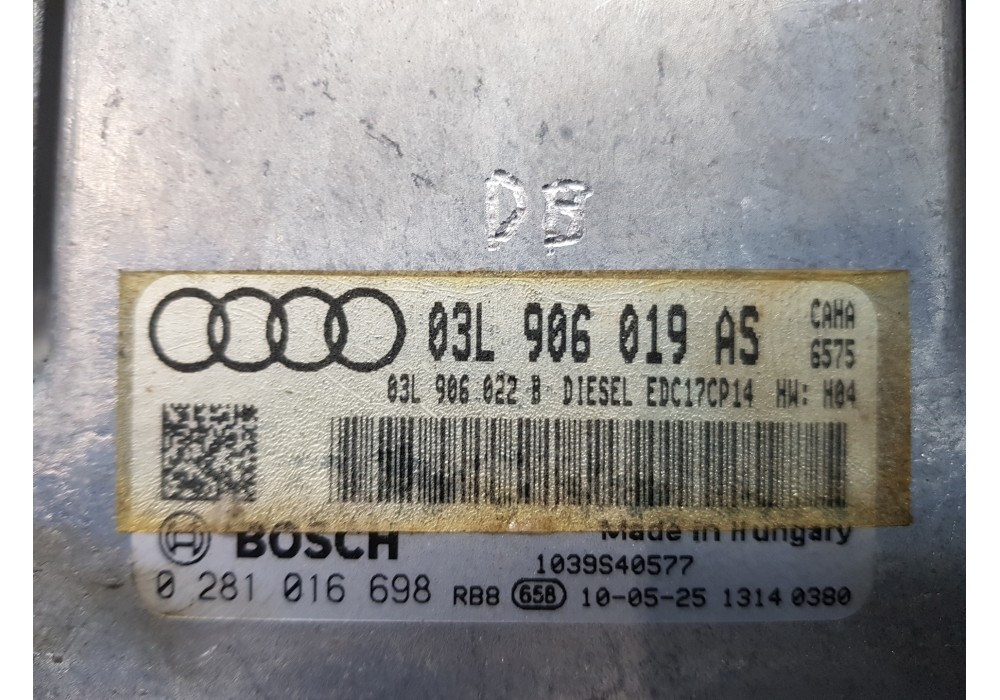 Recambio de centralita motor uce para audi q5 (8r) quattro referencia OEM IAM 03L906019AS   Recambio de centralita motor uce para audi q5 (8r) quattro referencia OEM IAM 03L906019AS