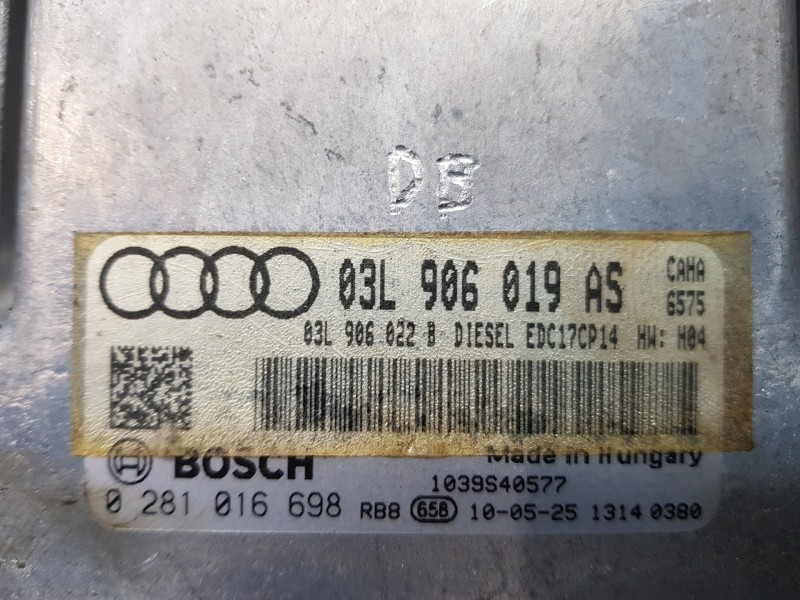 Recambio de centralita motor uce para audi q5 (8r) quattro referencia OEM IAM 03L906019AS   Recambio de centralita motor uce para audi q5 (8r) quattro referencia OEM IAM 03L906019AS