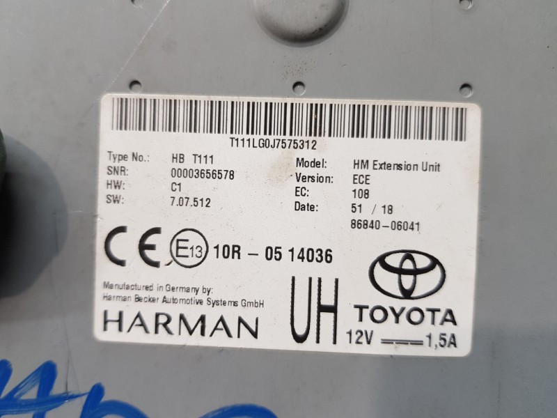 Recambio de amplificador de audio para toyota rav 4 hybrid referencia OEM IAM 8684006041  