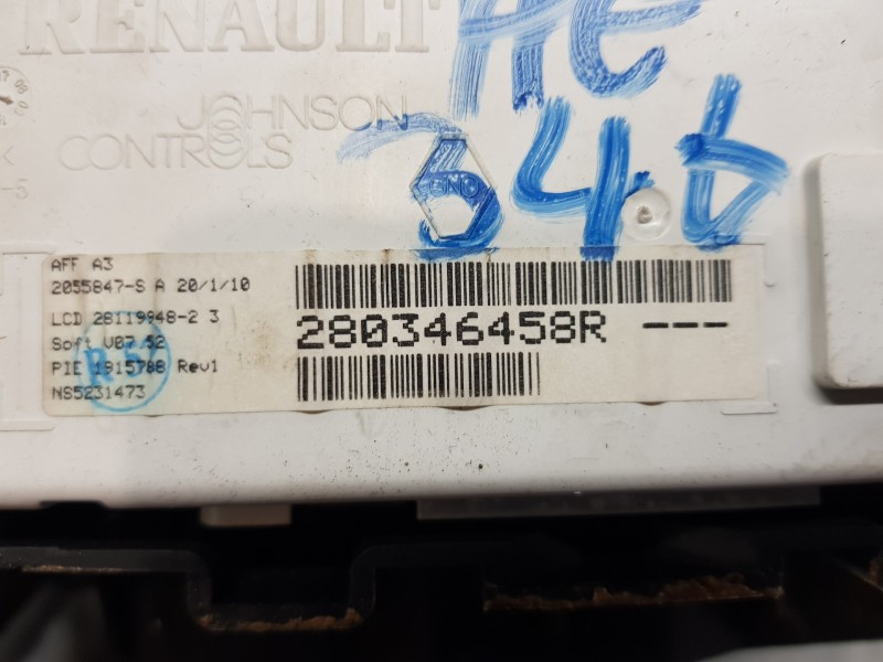 Recambio de pantalla multifuncion para renault megane iii berlina 5 p authentique referencia OEM IAM 280346458R  