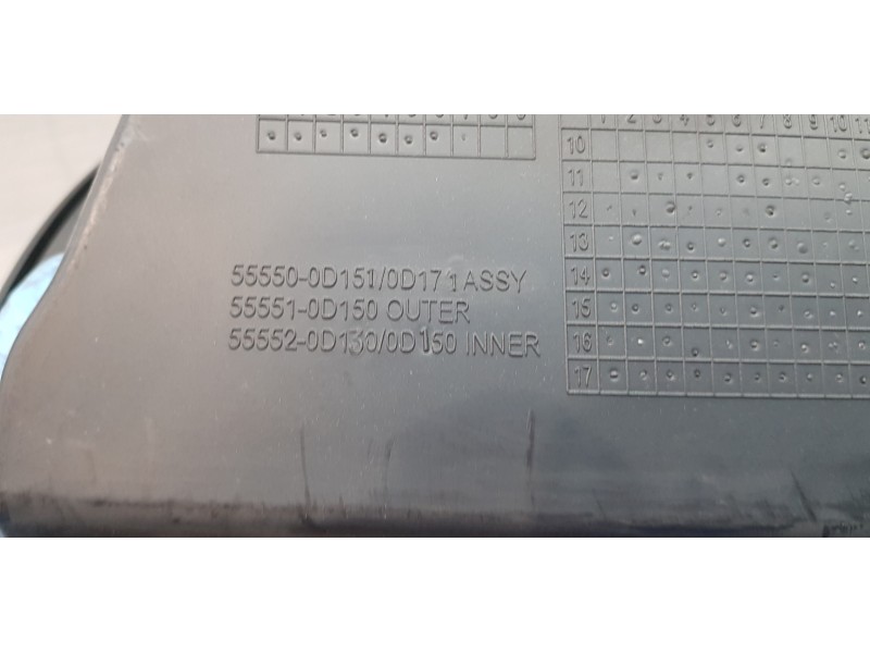 Recambio de guantera para toyota yaris hybrid active referencia OEM IAM 555500D151C1 555500D151 