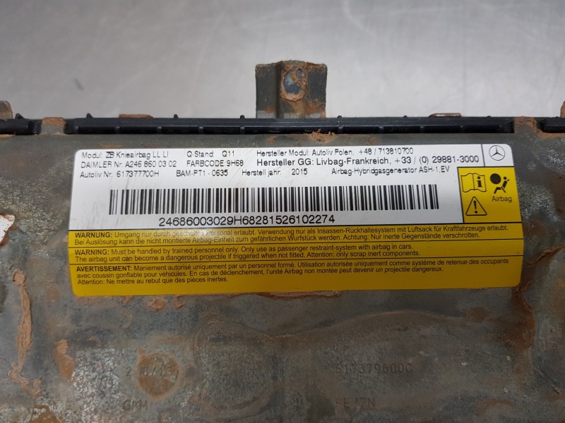 Recambio de kit airbag para mercedes clase b (w246) style referencia OEM IAM A2466807600  