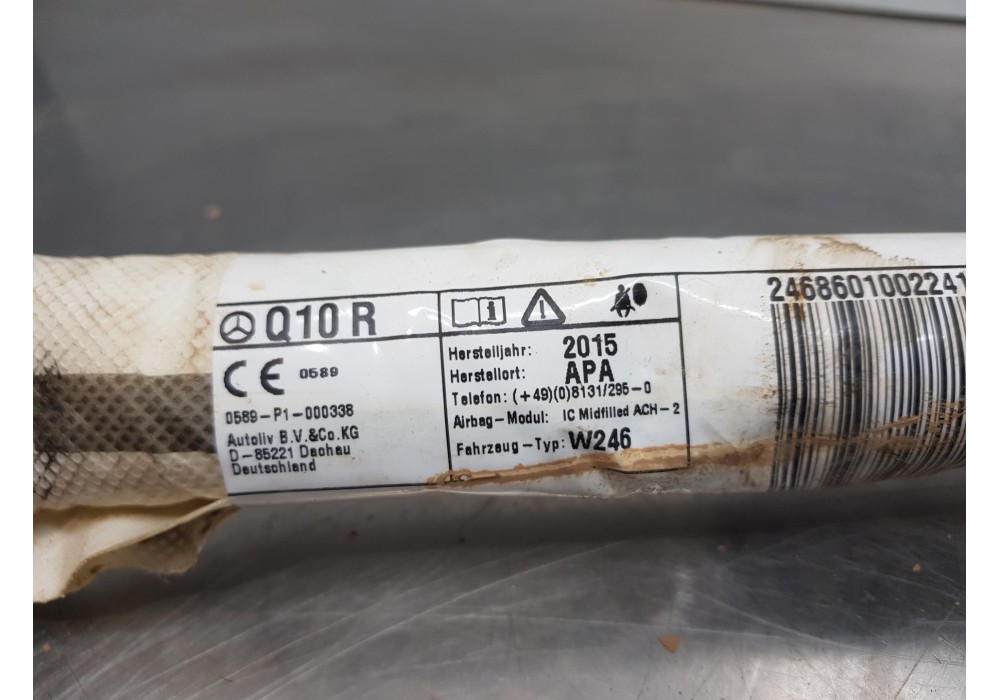 Recambio de airbag cortina delantero derecho para mercedes clase b (w246) style referencia OEM IAM A2468601002  