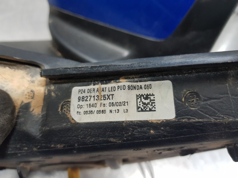 Recambio de retrovisor derecho para peugeot 2008 (p2) active referencia OEM IAM 98271325XT  