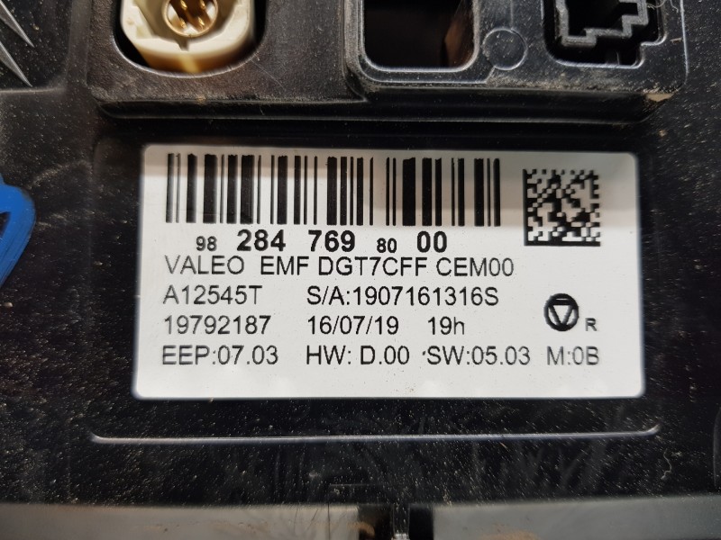 Recambio de pantalla multifuncion para peugeot 308 allure puretech referencia OEM IAM 9828476980  