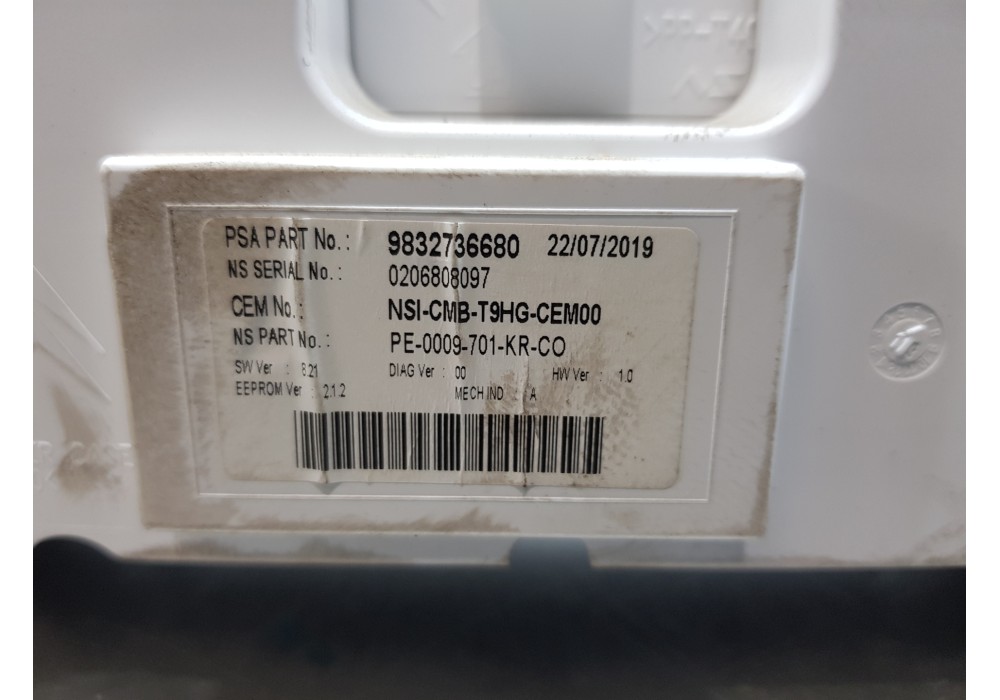 Recambio de cuadro instrumentos para peugeot 308 allure puretech referencia OEM IAM 9832736680  