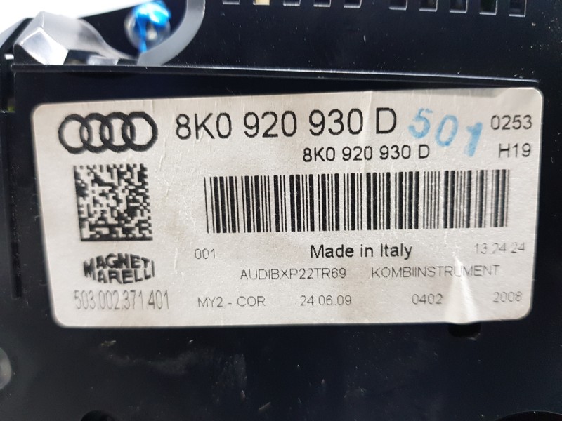 Recambio de cuadro instrumentos para audi a4 avant (b8) sline referencia OEM IAM 8K0920930D  