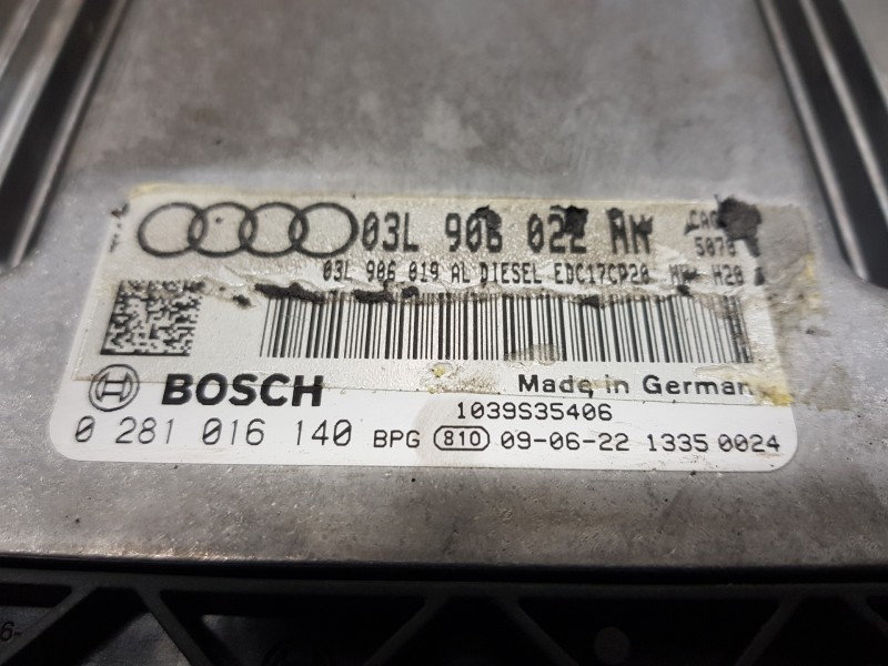 Recambio de centralita motor uce para audi a4 avant (b8) sline referencia OEM IAM 0281016140 03L906022NN 