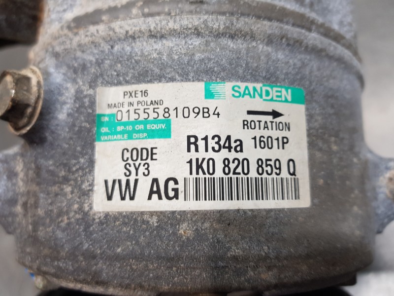 Recambio de compresor aire acondicionado para volkswagen passat berlina (3c2) elegance referencia OEM IAM 1K0820859Q  