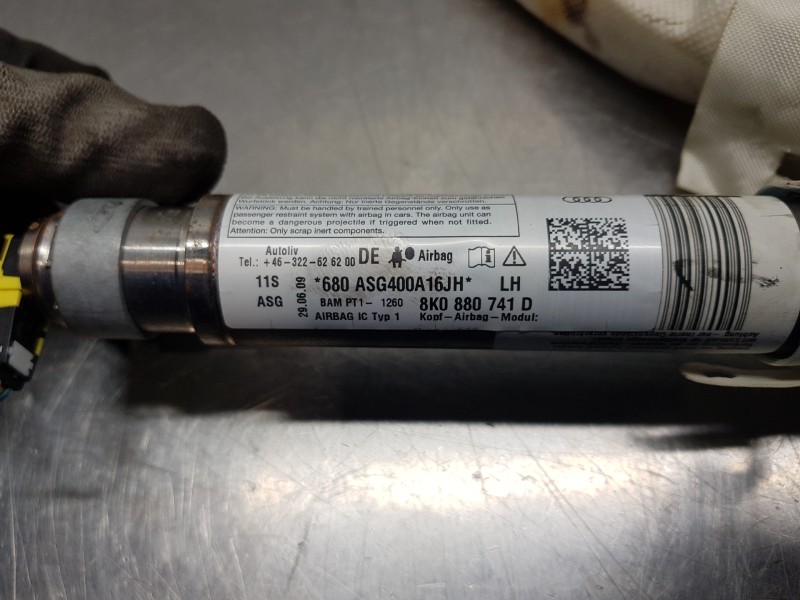 Recambio de airbag cortina delantero izquierdo para audi a4 avant (b8) sline referencia OEM IAM 8K0880741F  