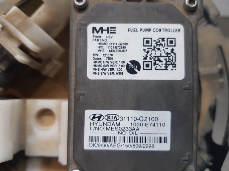 Recambio de aforador para hyundai ioniq klass referencia OEM IAM 31110G2100 31114G2100 