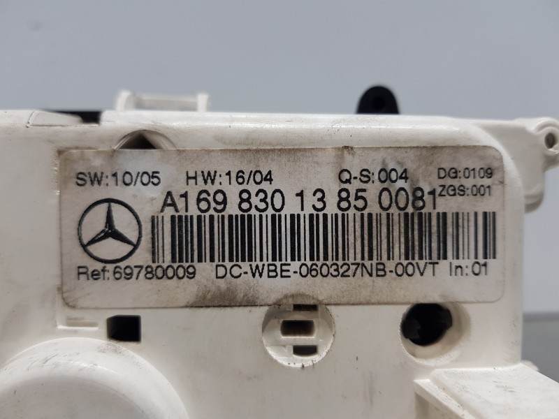 Recambio de mando climatizador para mercedes clase a (w169) elegance referencia OEM IAM A1698301385  