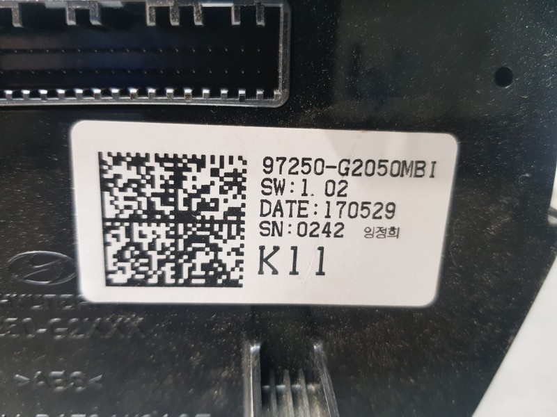 Recambio de mando climatizador para hyundai ioniq klass referencia OEM IAM 97250G2050MBI  