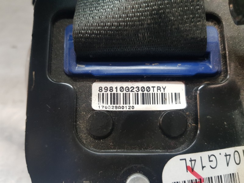 Recambio de cinturon seguridad trasero izquierdo para hyundai ioniq klass referencia OEM IAM 89810G2300TRY  