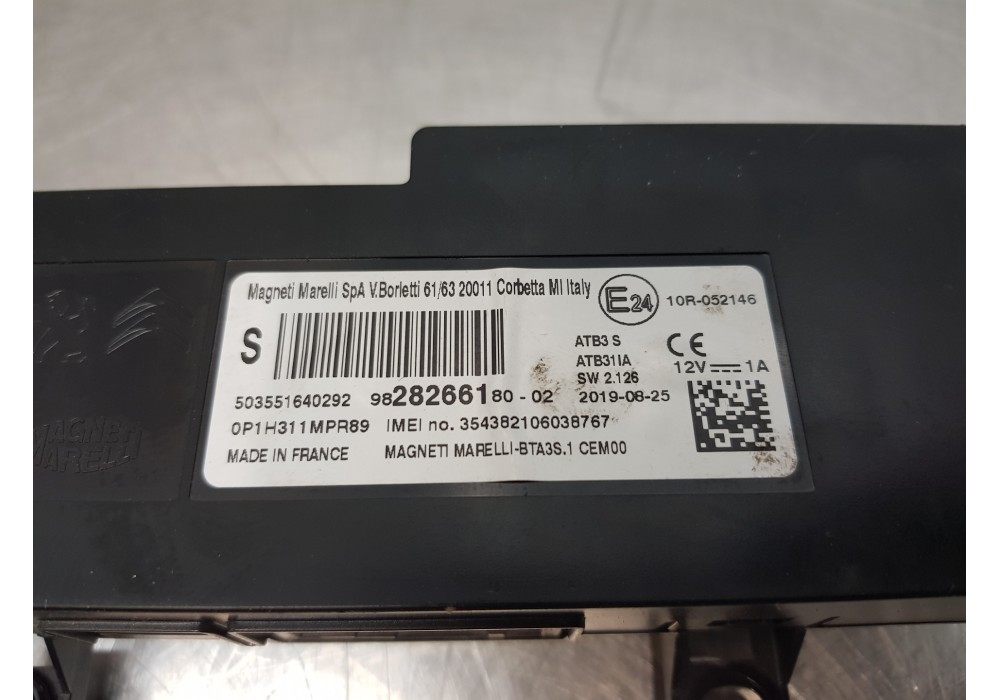 Recambio de modulo electronico para peugeot 308 allure puretech referencia OEM IAM 9828266180  