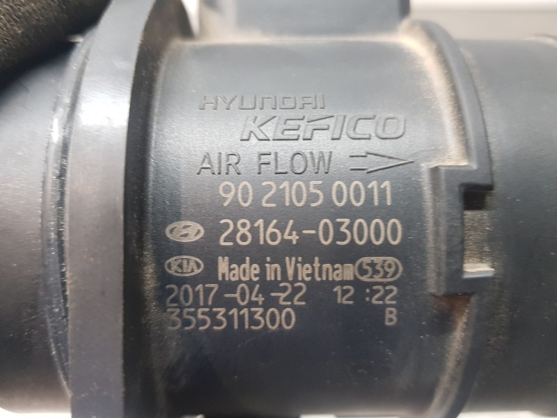 Recambio de caudalimetro para hyundai ioniq klass referencia OEM IAM 2816403000  