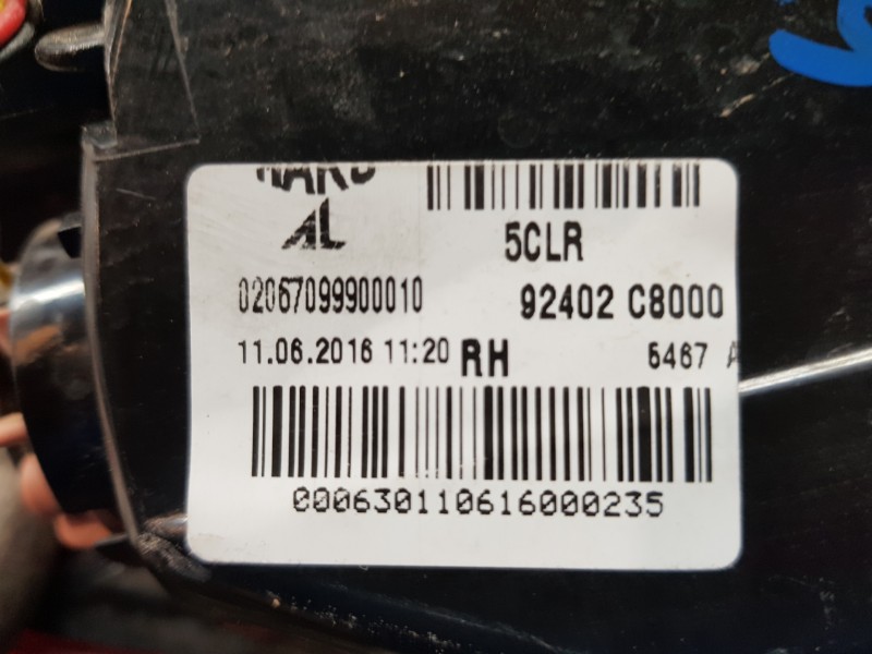 Recambio de piloto trasero derecho para hyundai i20 active referencia OEM IAM 92402C8000 92402C8000 