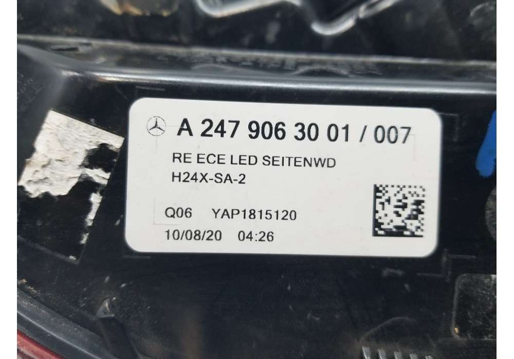 Recambio de piloto trasero derecho para mercedes clase gla (bm 247) advantage referencia OEM IAM A2479063001  