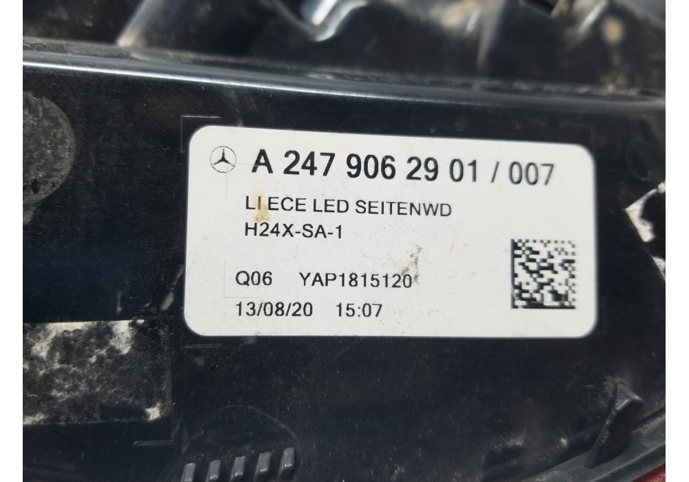 Recambio de piloto trasero izquierdo para mercedes clase gla (bm 247) advantage referencia OEM IAM A2479062901  