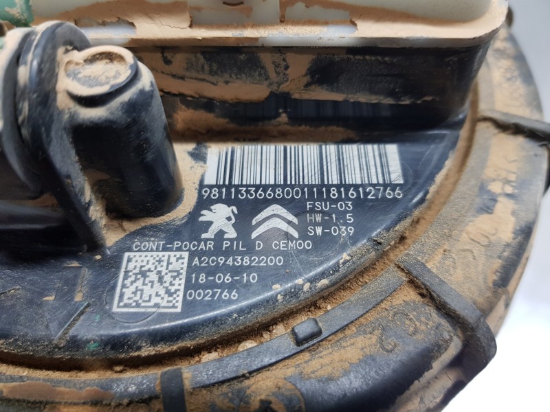 Recambio de aforador para citroen c4 cactus bluehdi referencia OEM IAM 9811336680  