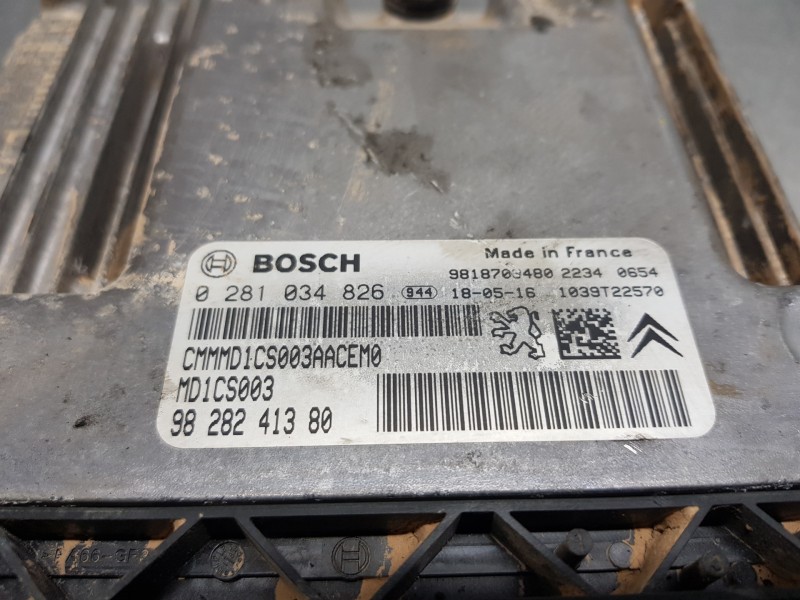 Recambio de centralita motor uce para citroen c4 cactus bluehdi referencia OEM IAM 0281034826 9828241380 