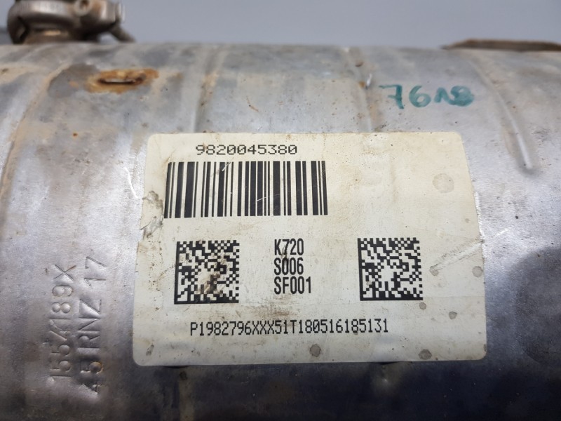 Recambio de filtro de particulas para citroen c4 cactus bluehdi referencia OEM IAM 9820045380 K720 