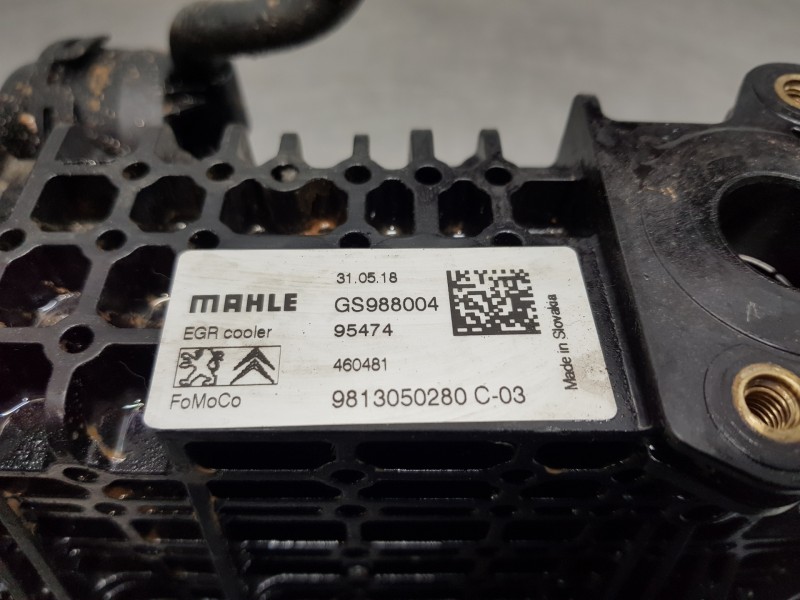 Recambio de enfriador egr para citroen c4 cactus bluehdi referencia OEM IAM 9813050280  