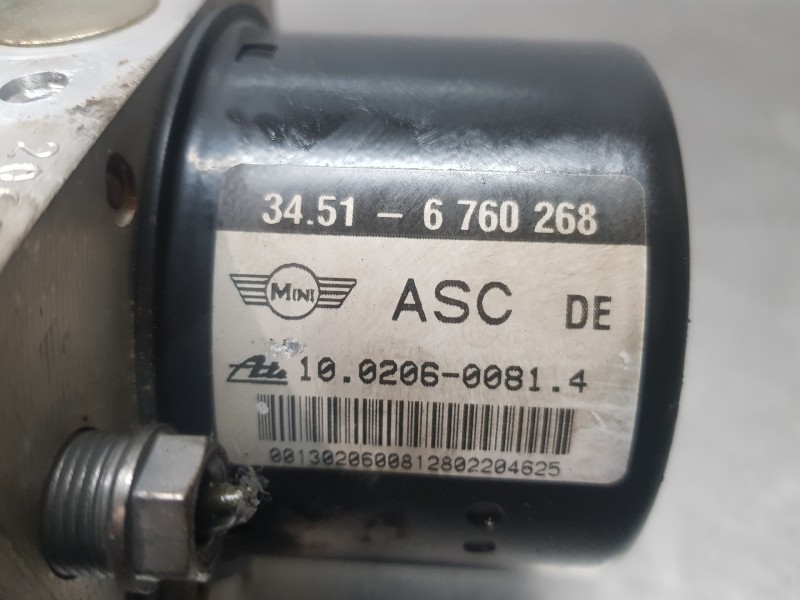 Recambio de abs para bmw mini (r50,r53) cooper referencia OEM IAM 34512460458 34516760268 10020600814