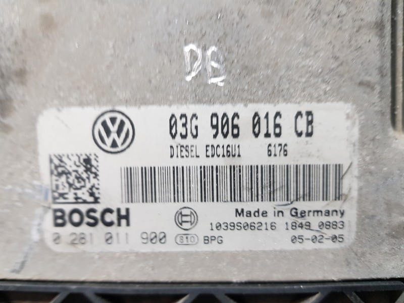 Recambio de centralita motor uce para volkswagen golf v berlina (1k1) highline referencia OEM IAM 03G906016CB 0280011900 