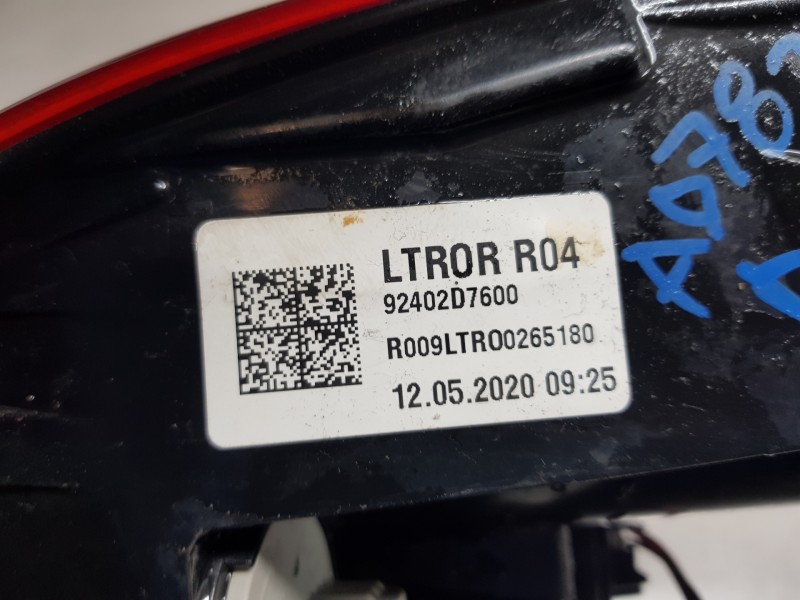 Recambio de piloto trasero derecho para hyundai tucson klass referencia OEM IAM 92402D7600  