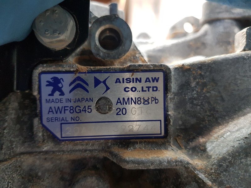 Recambio de caja cambios para citroen ds 7 crossback referencia OEM IAM 20GT88 20GT88 9830761080