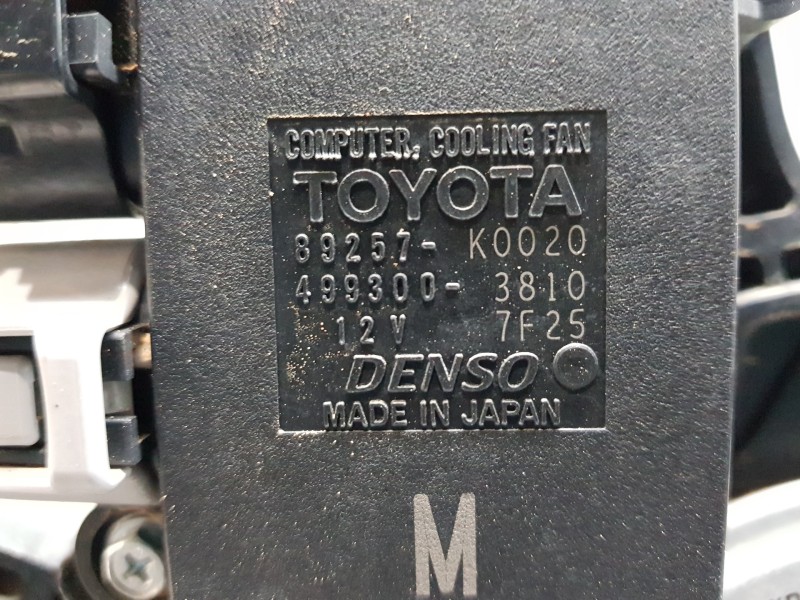 Recambio de electroventilador para toyota yaris hybrid referencia OEM IAM 16363K0020  